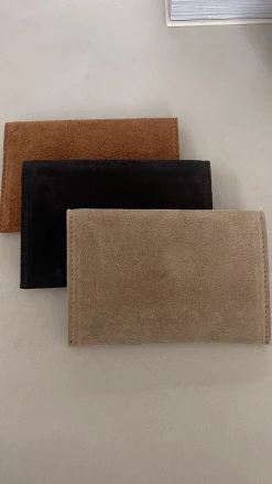 Sacs & Pochettes-EASY-CLOTHES Pochette Bil - en cuir camelEasy Clothes En cuir camel