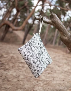 Sacs & Pochettes-EASY-CLOTHES Pochette Evka - écrue et noireEasy Clothes Écrue et noire       