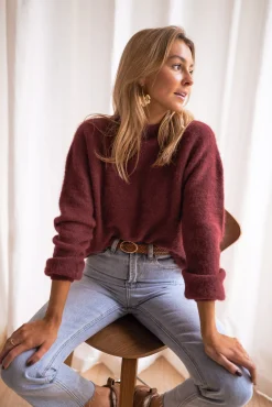 Pulls & Gilets-EASY-CLOTHES Pull - Delya - briqueEasy Clothes Brique