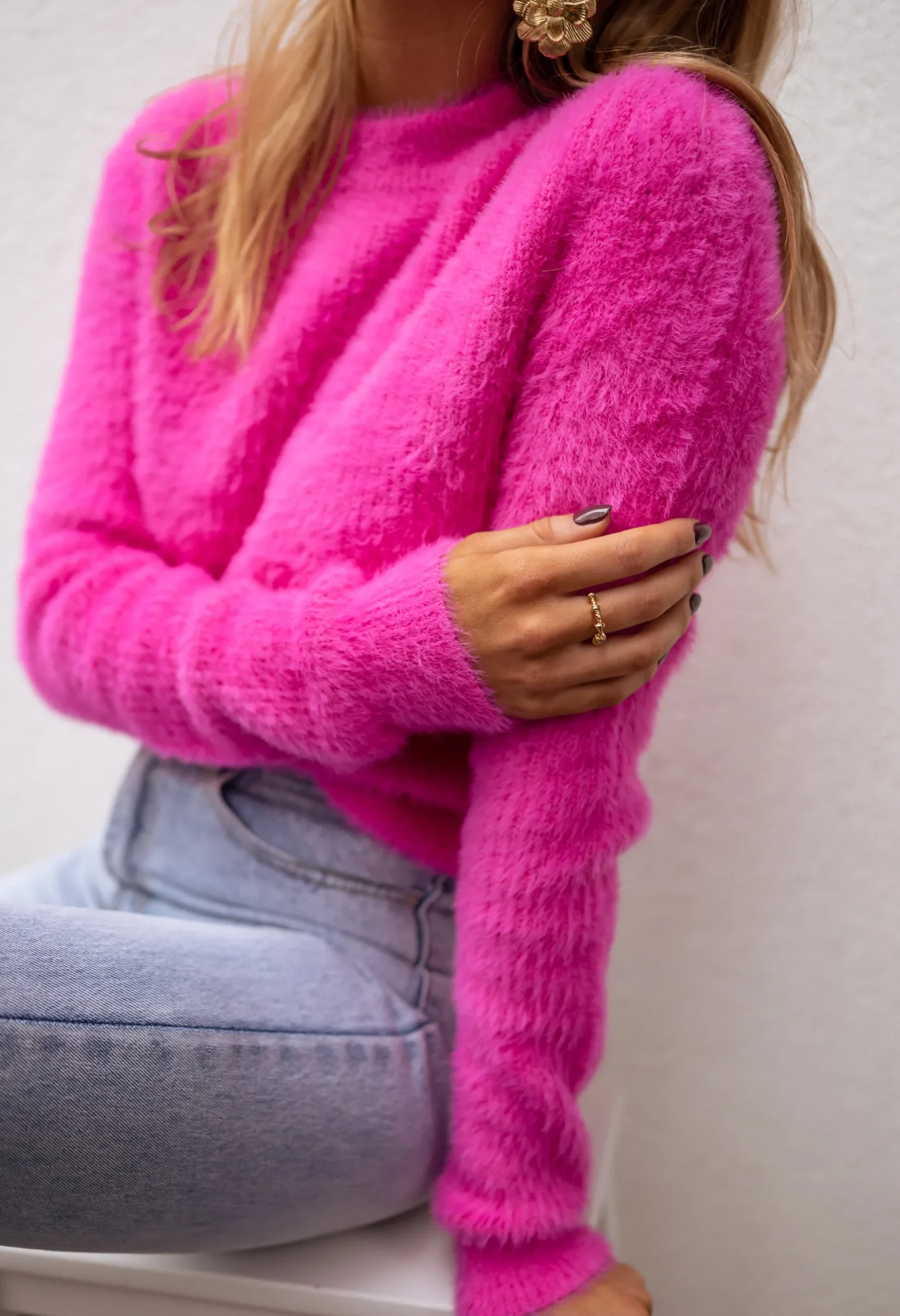 Pulls & Gilets-EASY-CLOTHES Pull - Massima - roseEasy Clothes Rose