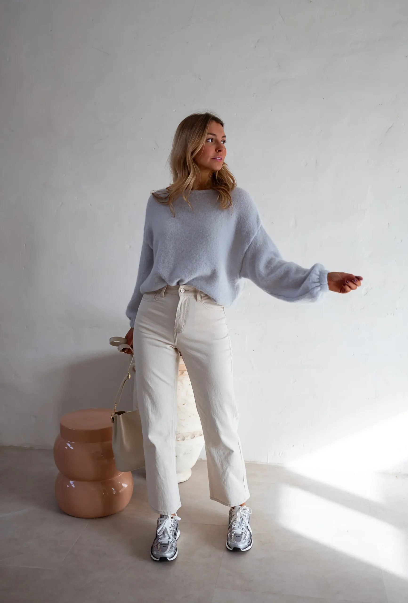 Pulls & Gilets-EASY-CLOTHES Pull Adixia - Gris Perle - Vêtements FemmeEasy Clothes Gris perle