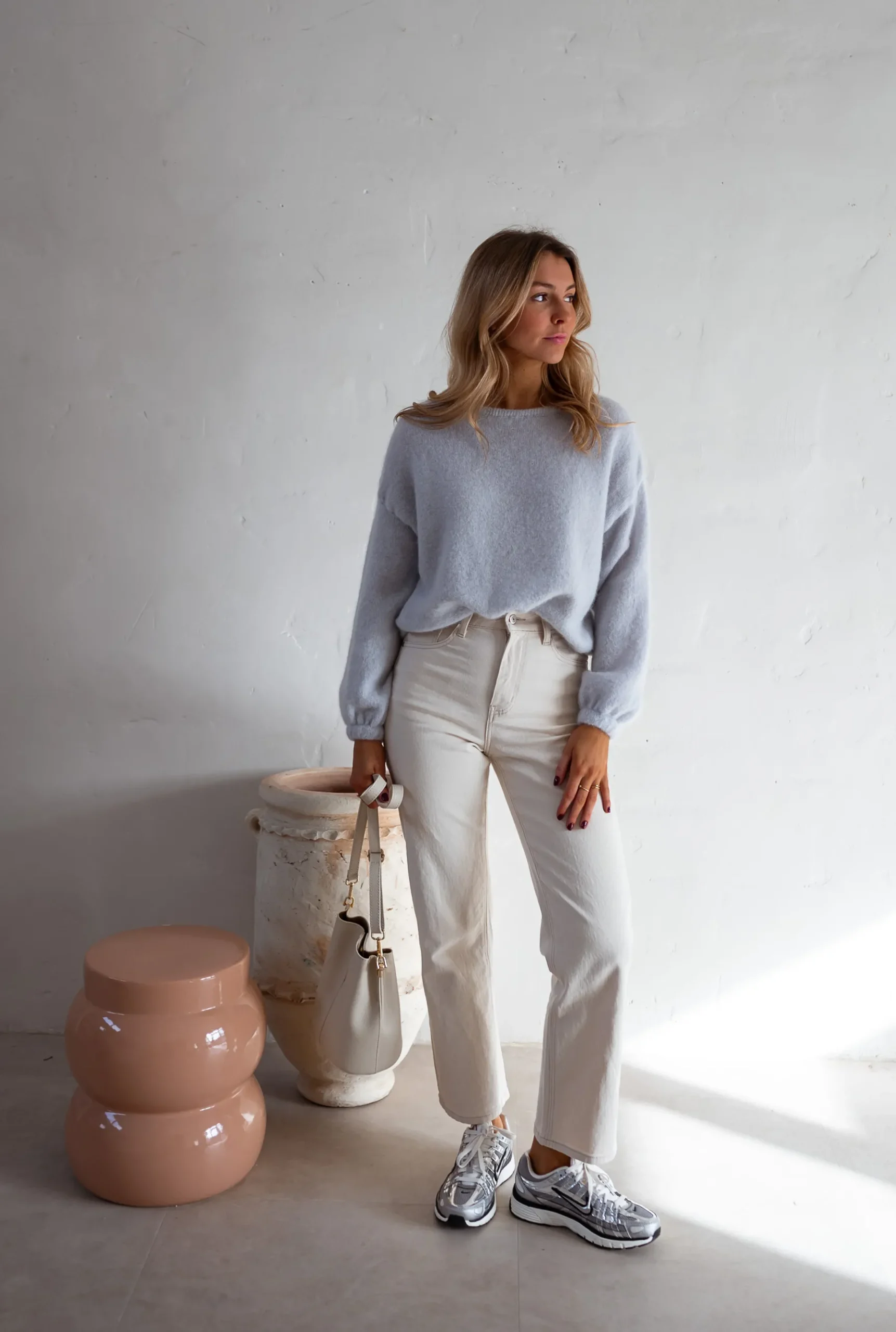 Pulls & Gilets-EASY-CLOTHES Pull Adixia - Gris Perle - Vêtements FemmeEasy Clothes Gris perle