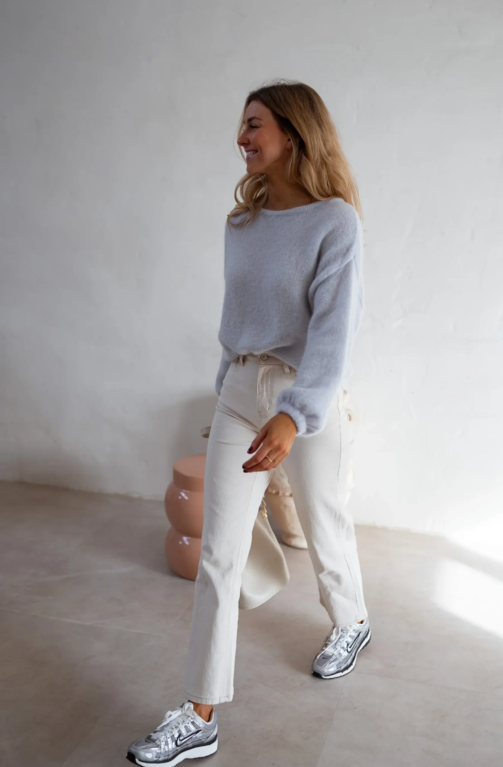 Pulls & Gilets-EASY-CLOTHES Pull Adixia - Gris Perle - Vêtements FemmeEasy Clothes Gris perle
