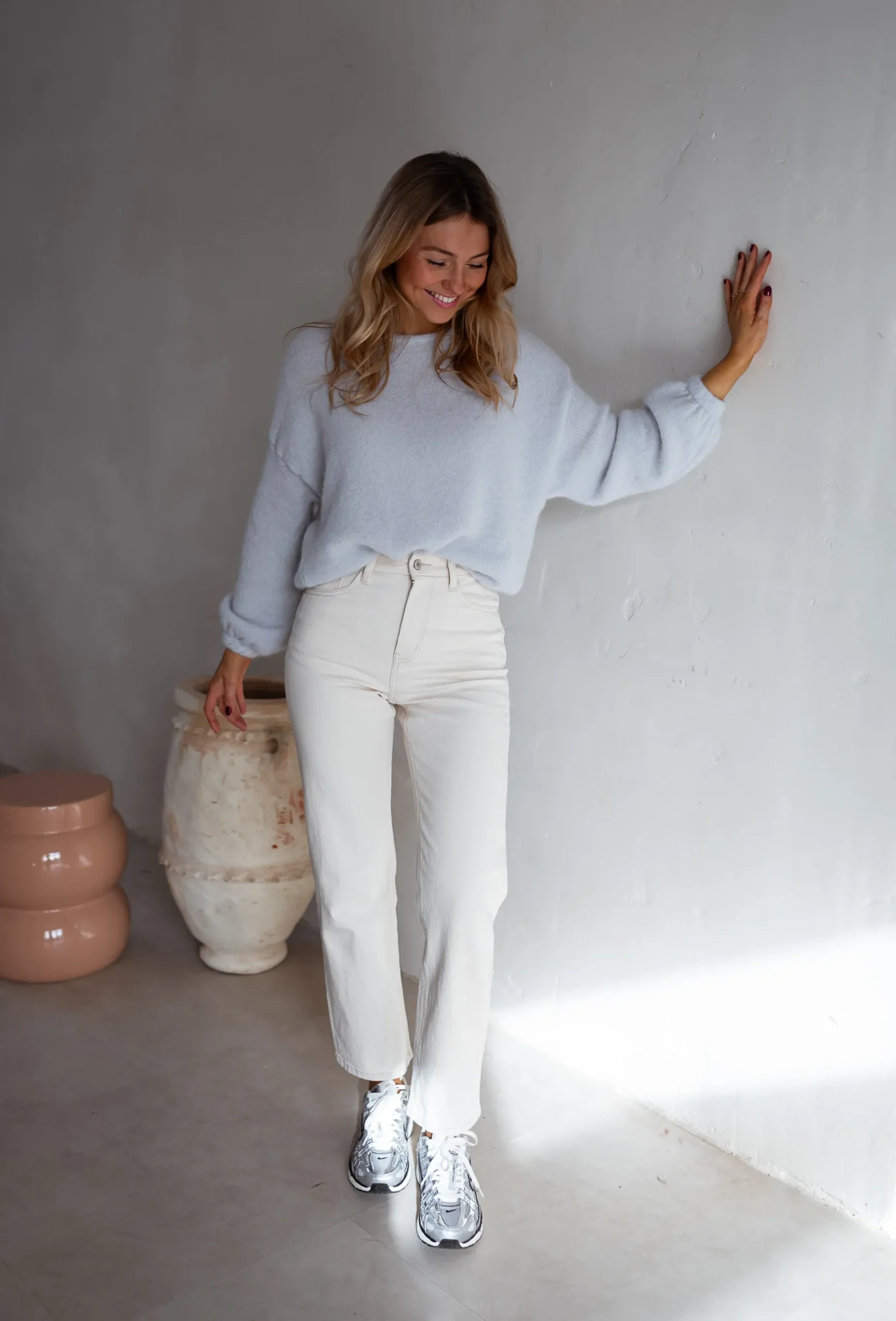 Pulls & Gilets-EASY-CLOTHES Pull Adixia - Gris Perle - Vêtements FemmeEasy Clothes Gris perle