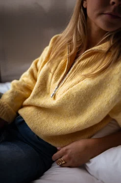 Pulls & Gilets-EASY-CLOTHES Pull Alix - JauneEasy Clothes Jaune       