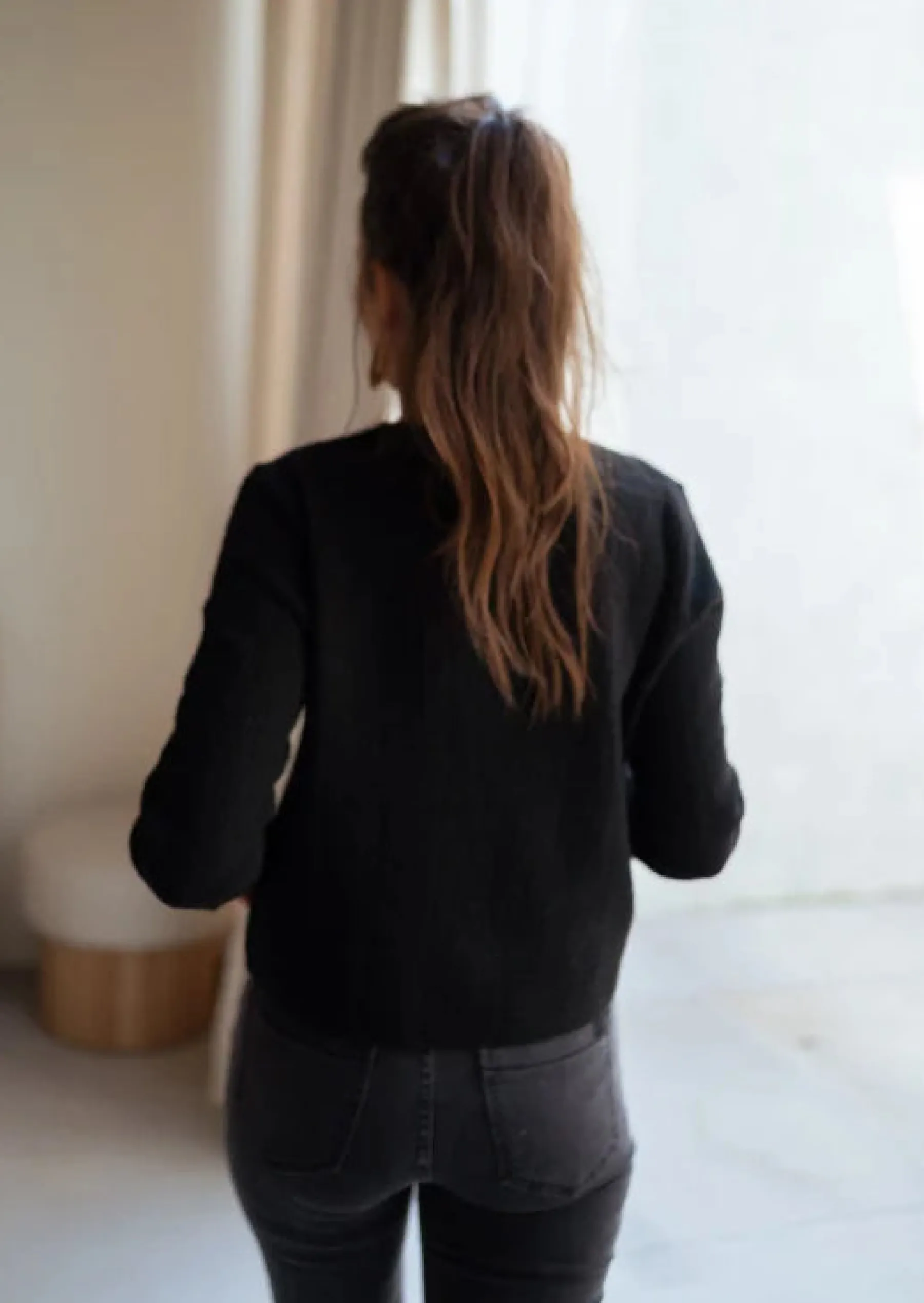 Pulls & Gilets-EASY-CLOTHES Pull Alma - Noir - Doux - Vêtements Tendances FemmeEasy Clothes Noir