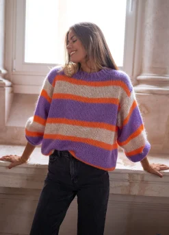 Pulls & Gilets-EASY-CLOTHES Pull Dalou - à lignesEasy Clothes À lignes       