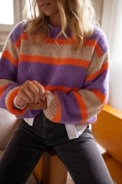 Pulls & Gilets-EASY-CLOTHES Pull Dalou - à lignesEasy Clothes À lignes       