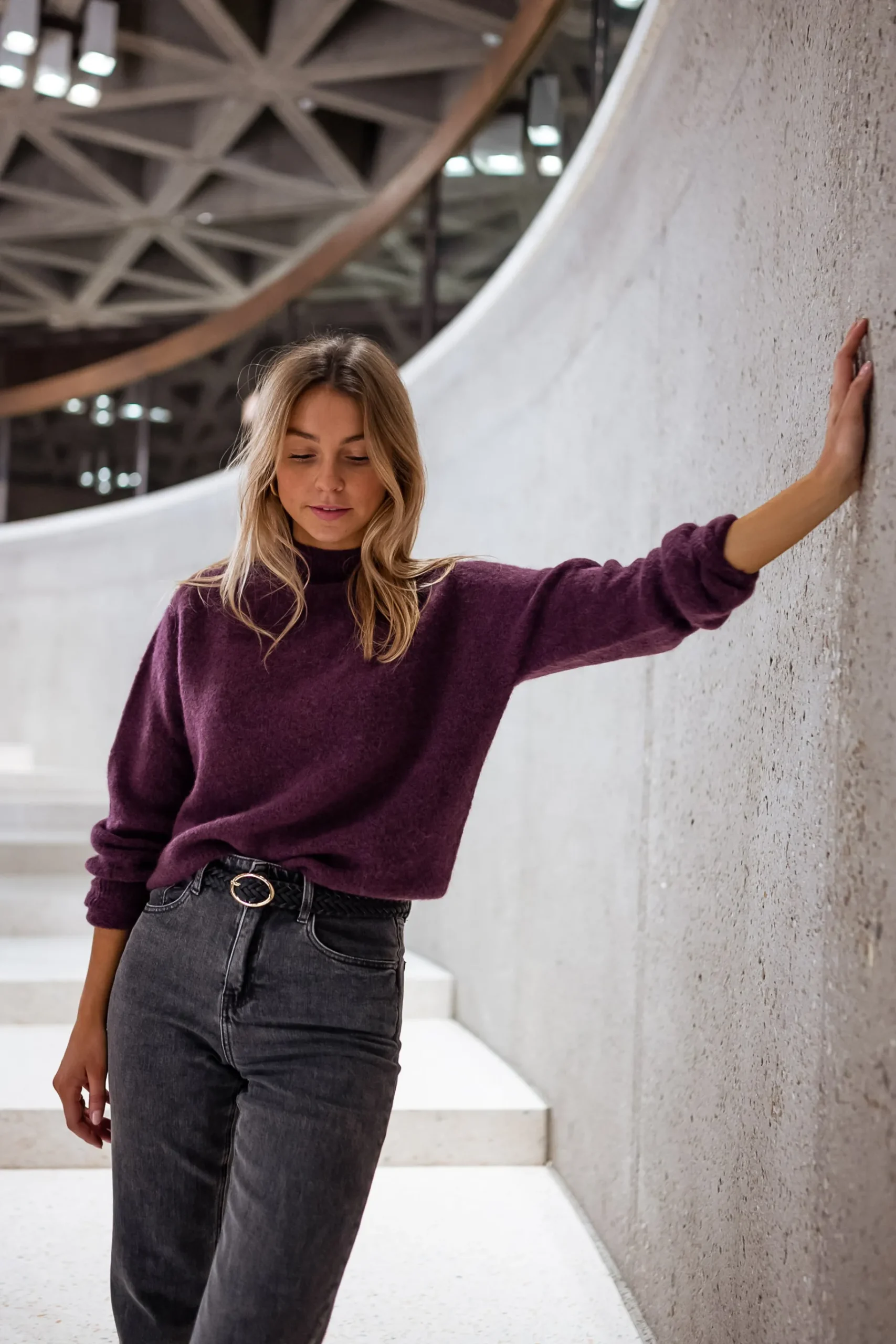 Pulls & Gilets-EASY-CLOTHES Pull Delya - PruneEasy Clothes Prune