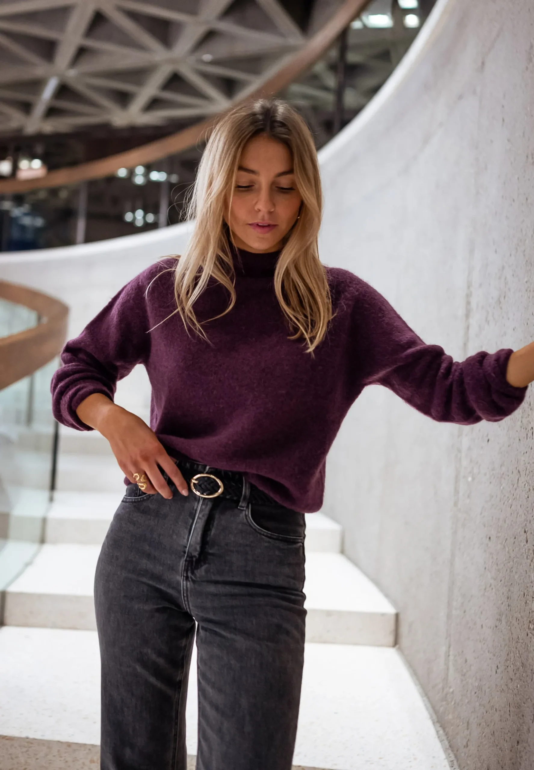 Pulls & Gilets-EASY-CLOTHES Pull Delya - PruneEasy Clothes Prune