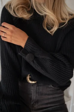 Pulls & Gilets-EASY-CLOTHES Pull Dune - noirEasy Clothes Noir       