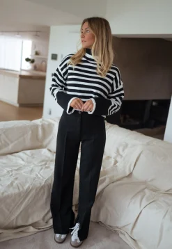 Pulls & Gilets-EASY-CLOTHES Pull Dyla - noir et blancEasy Clothes Noir et blanc       