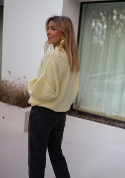 Pulls & Gilets-EASY-CLOTHES Pull Eden - jauneEasy Clothes Jaune       