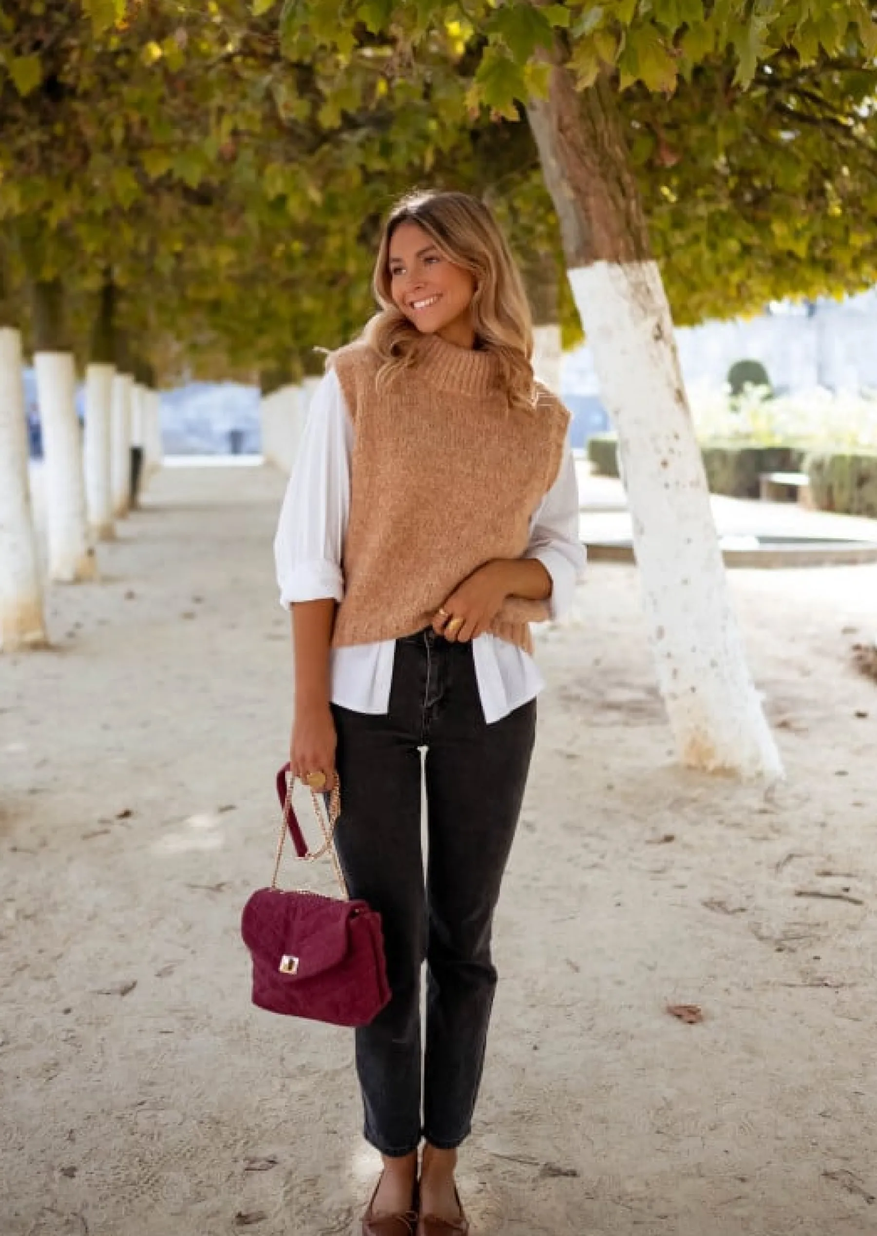 Pulls & Gilets-EASY-CLOTHES Pull Grenoble - Sans Manche - CamelEasy Clothes Camel