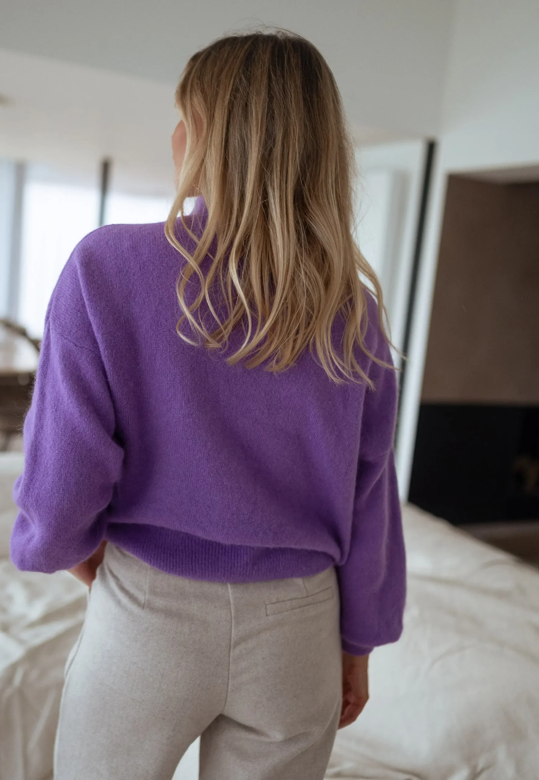 Pulls & Gilets-EASY-CLOTHES Pull Jeff - mauveEasy Clothes Mauve