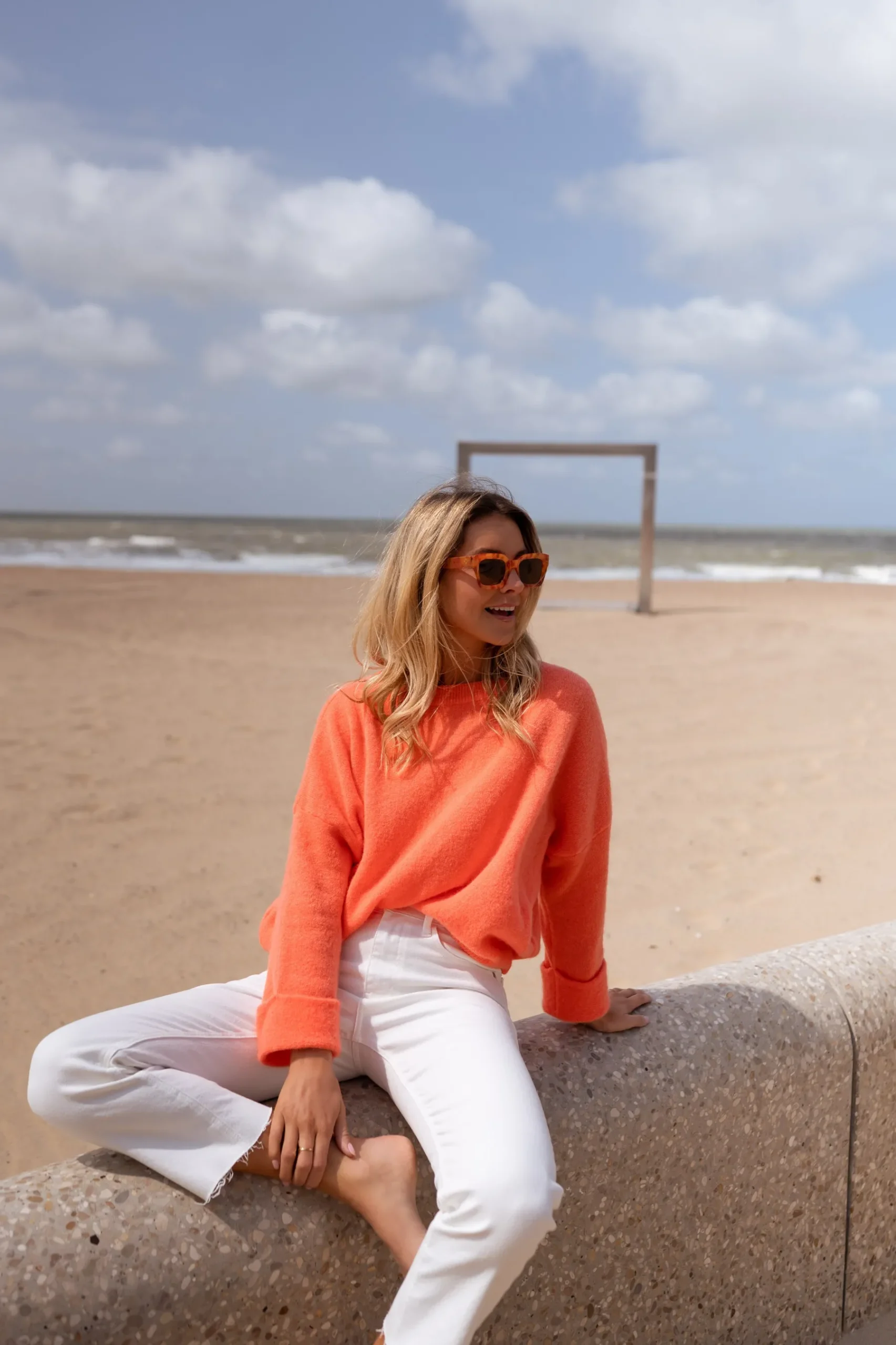 Pulls & Gilets-EASY-CLOTHES Pull Jena - orangeEasy Clothes Orange