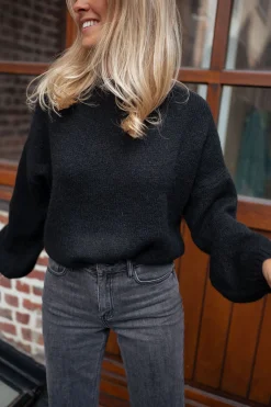 Pulls & Gilets-EASY-CLOTHES Pull Joela - noirEasy Clothes Noir