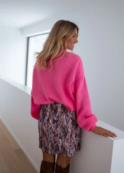 Pulls & Gilets-EASY-CLOTHES Pull Joela - roseEasy Clothes Rose       