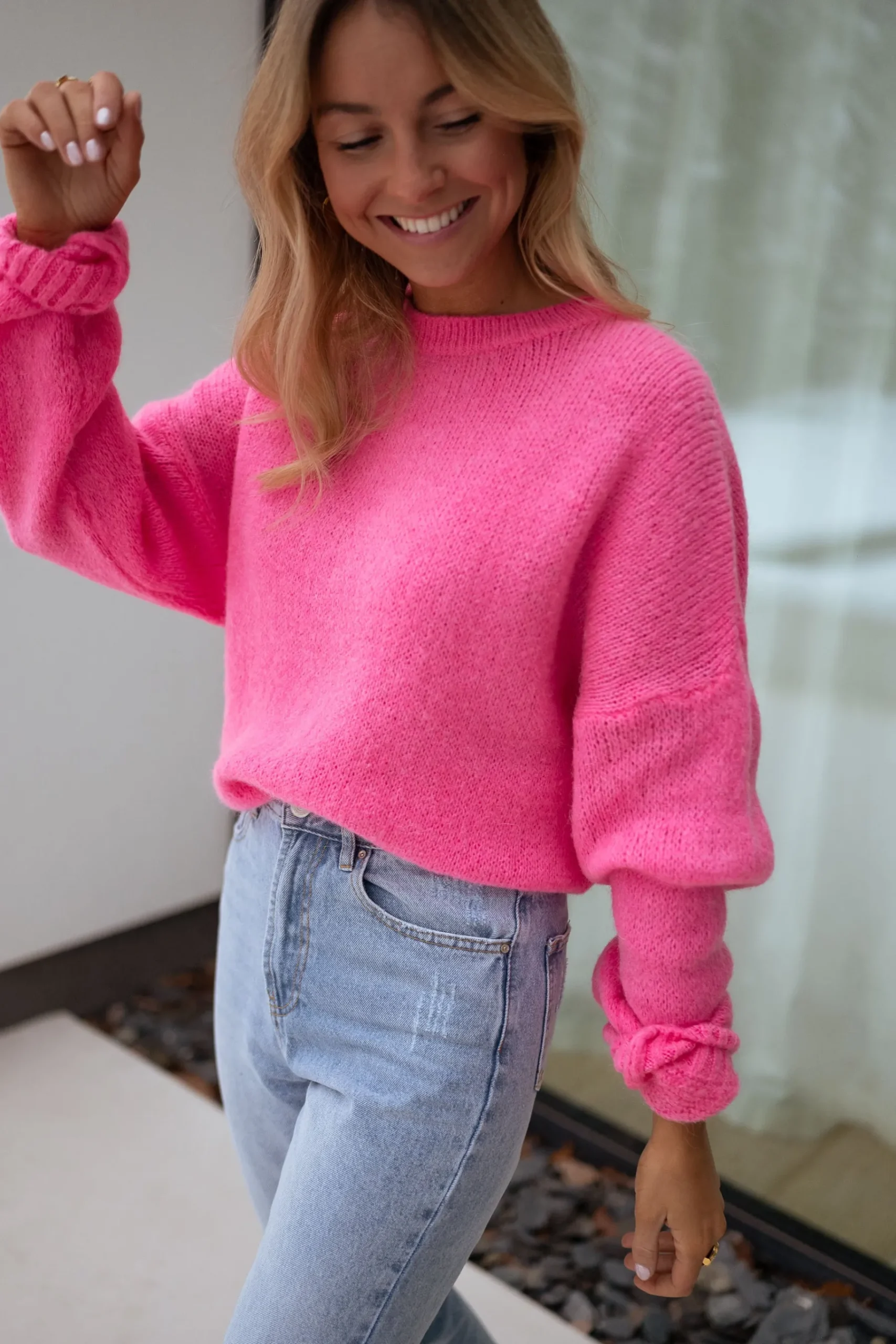 Pulls & Gilets-EASY-CLOTHES Pull Joela - roseEasy Clothes Rose