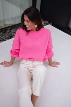 Pulls & Gilets-EASY-CLOTHES Pull Joela - roseEasy Clothes Rose