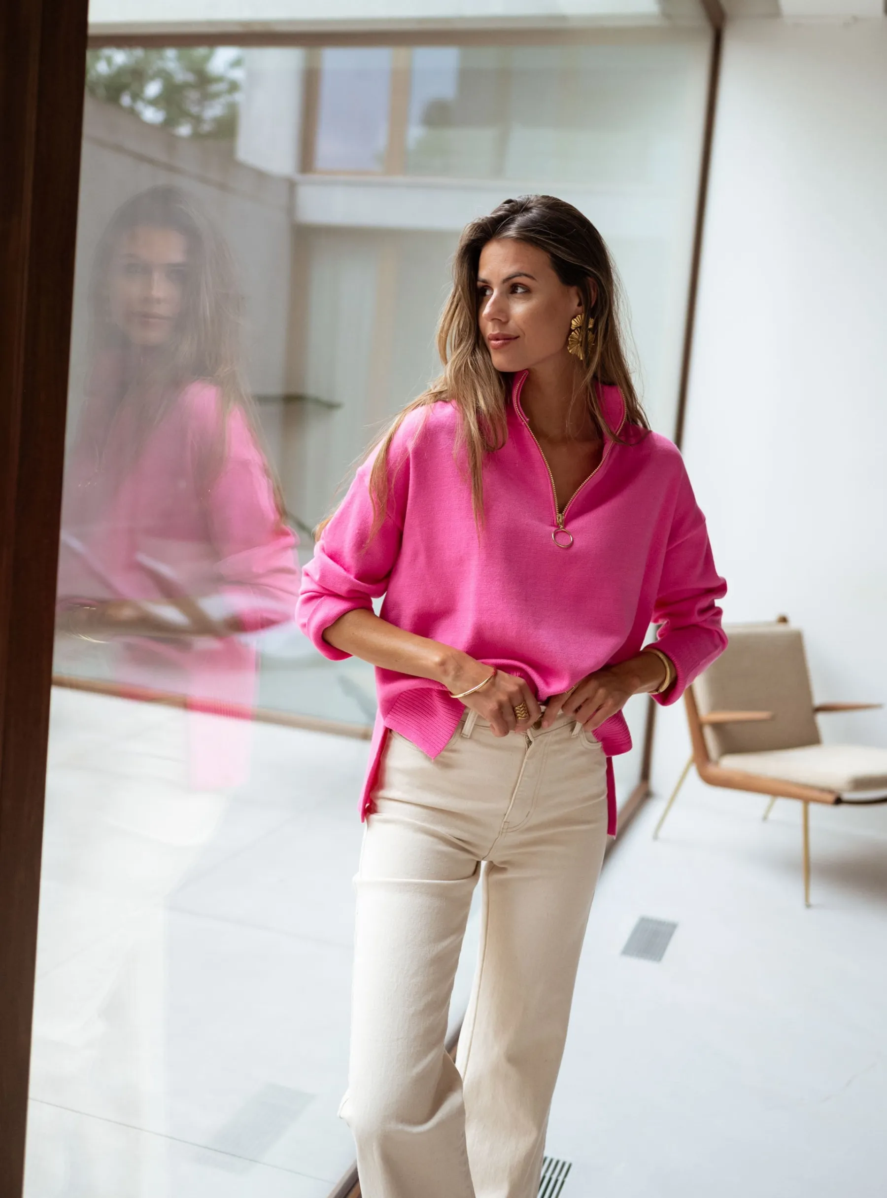 Pulls & Gilets-EASY-CLOTHES Pull July - roseEasy Clothes Rose