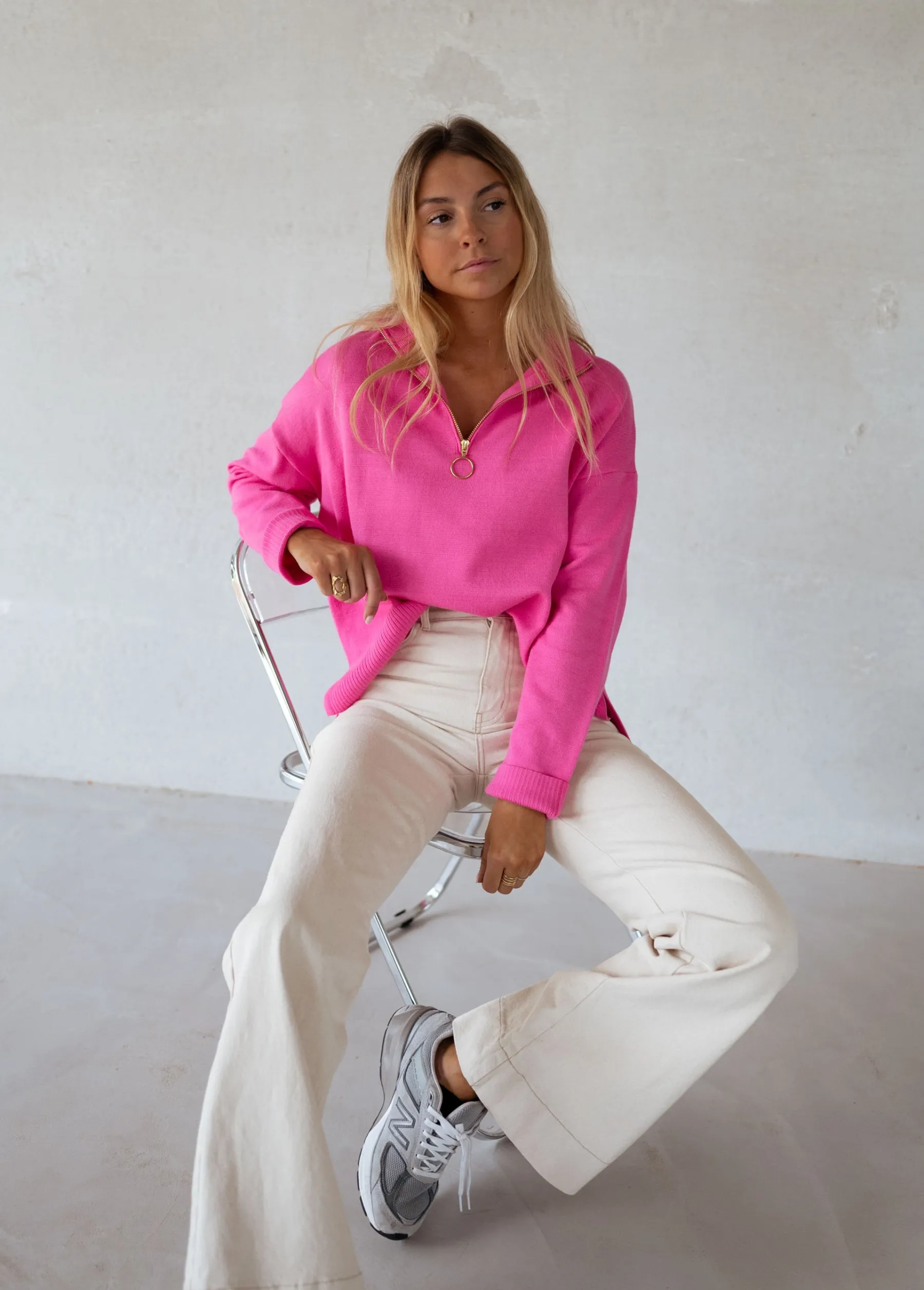 Pulls & Gilets-EASY-CLOTHES Pull July - roseEasy Clothes Rose