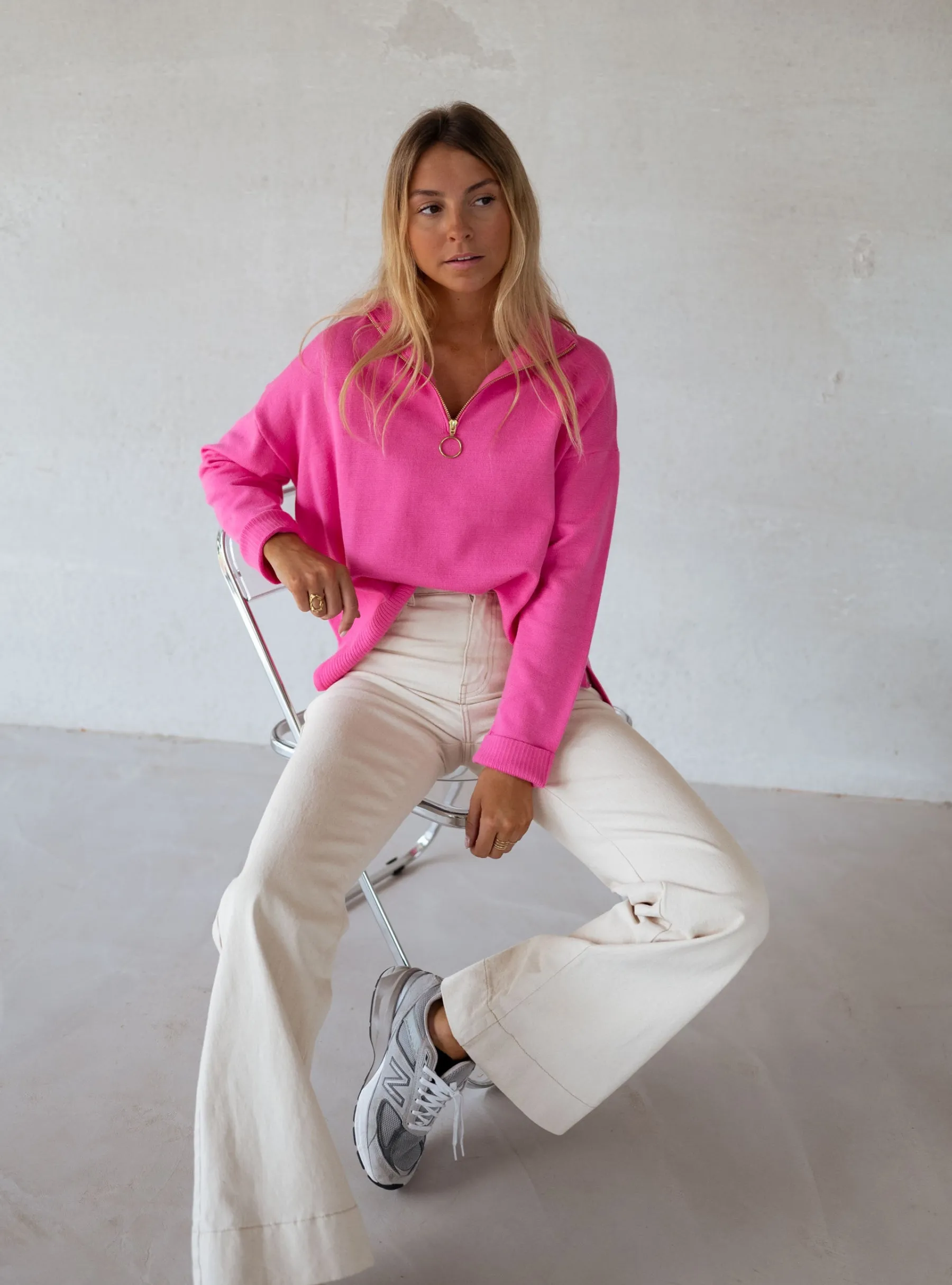 Pulls & Gilets-EASY-CLOTHES Pull July - roseEasy Clothes Rose