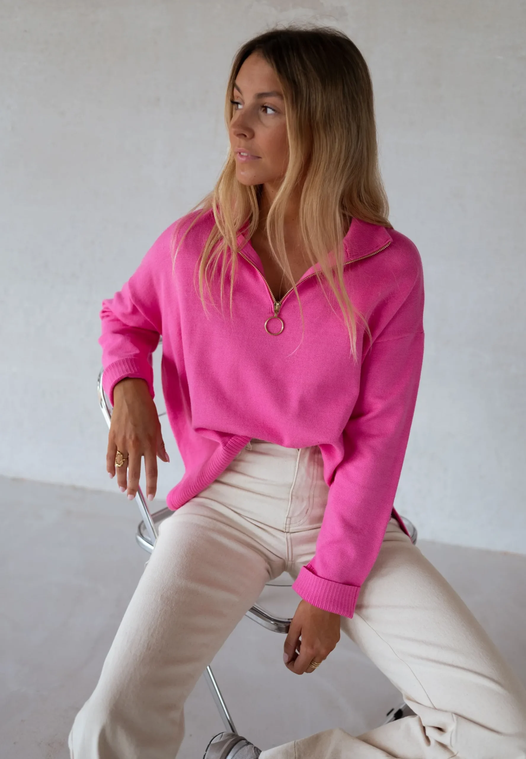Pulls & Gilets-EASY-CLOTHES Pull July - roseEasy Clothes Rose