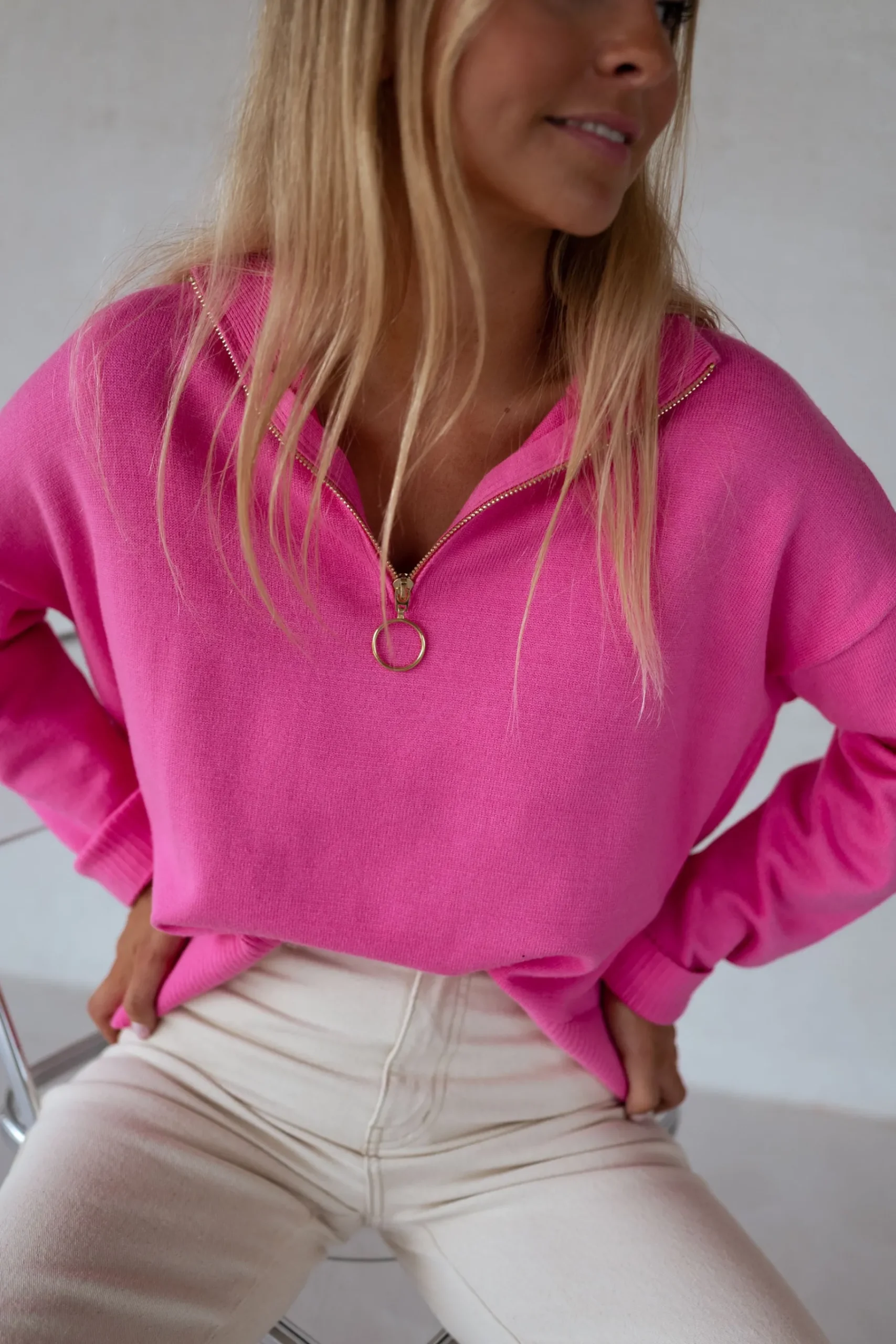 Pulls & Gilets-EASY-CLOTHES Pull July - roseEasy Clothes Rose