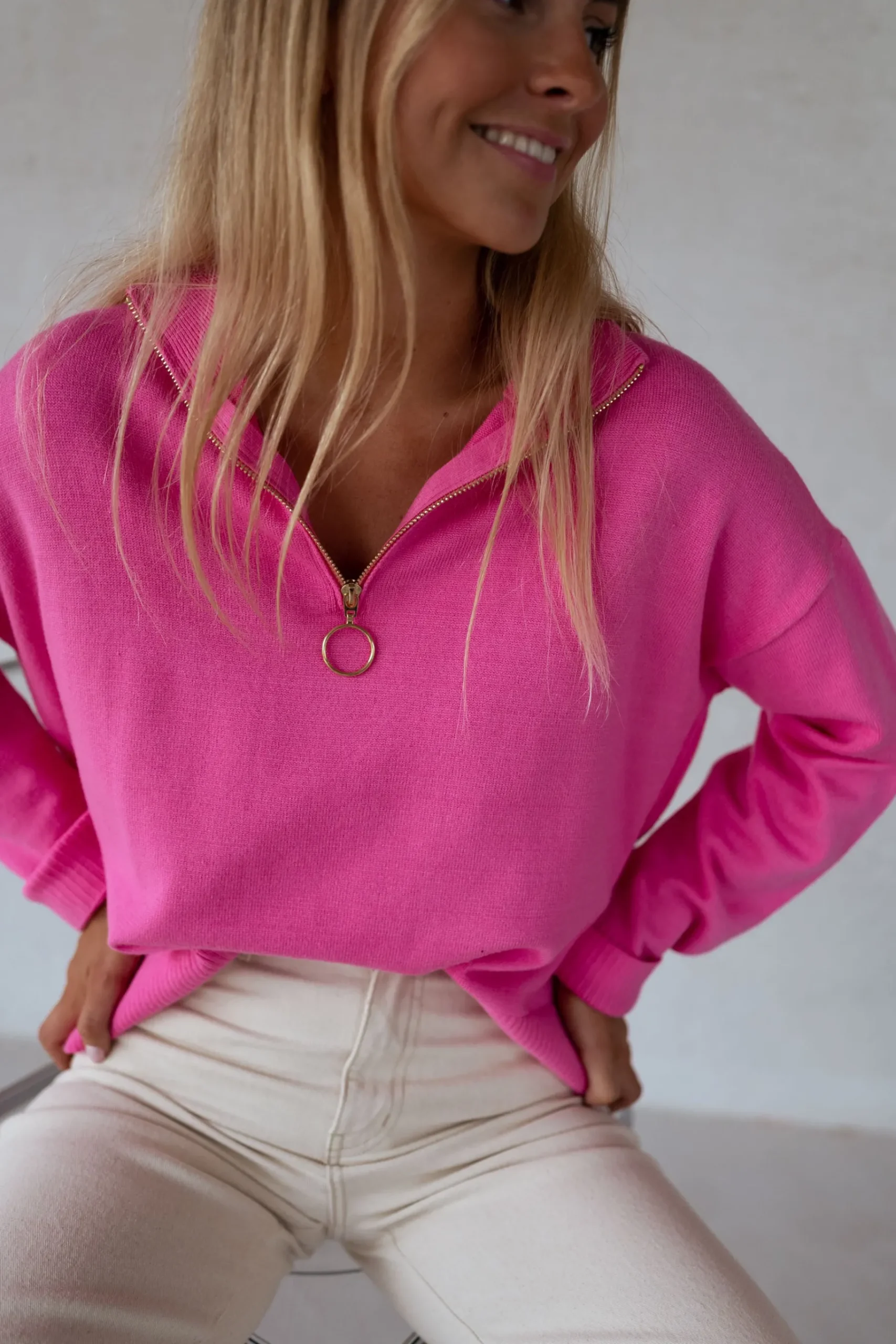 Pulls & Gilets-EASY-CLOTHES Pull July - roseEasy Clothes Rose