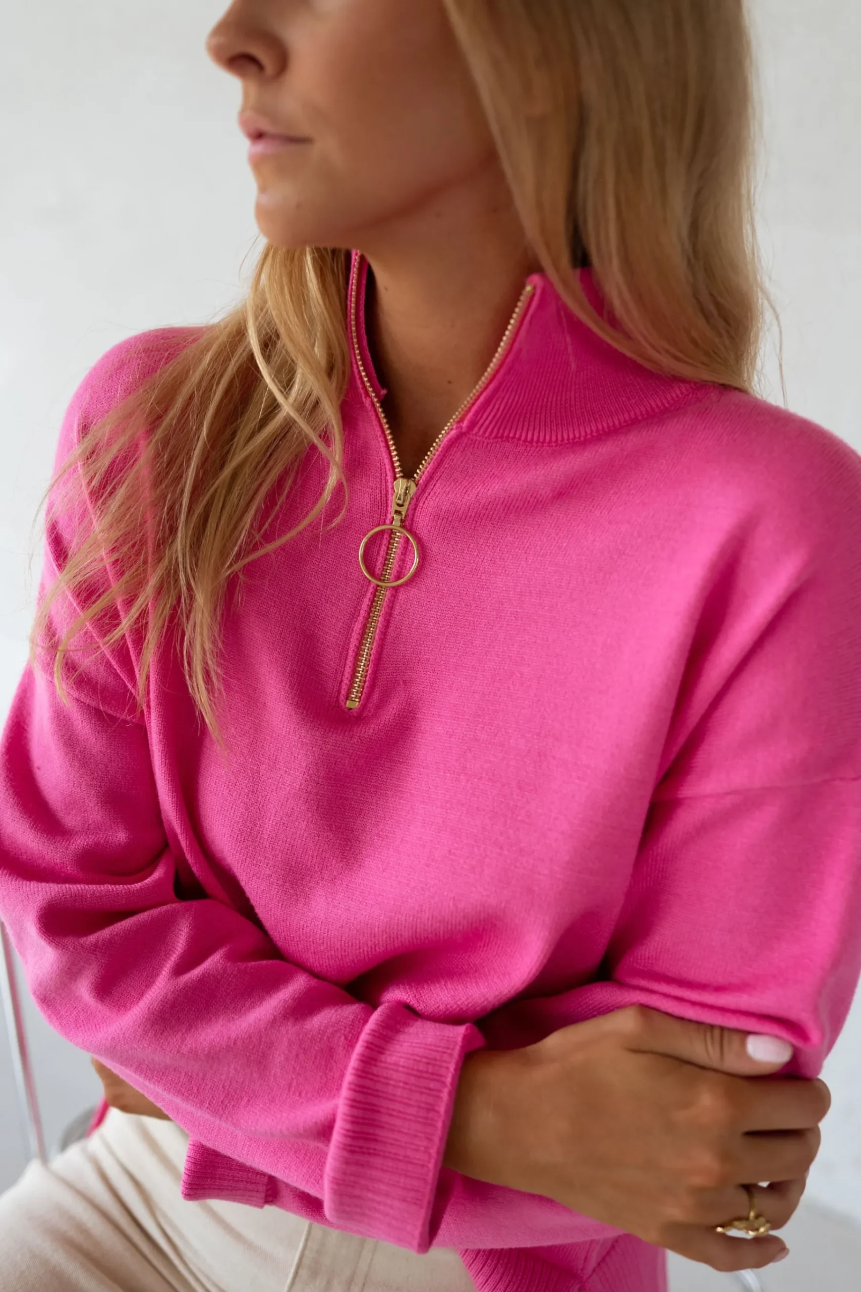 Pulls & Gilets-EASY-CLOTHES Pull July - roseEasy Clothes Rose