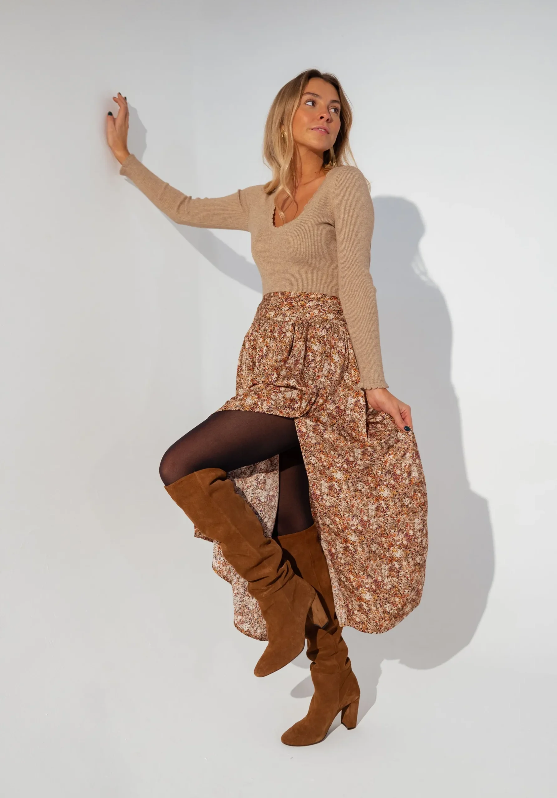 Pulls & Gilets-EASY-CLOTHES Pull Juno - taupeEasy Clothes Taupe
