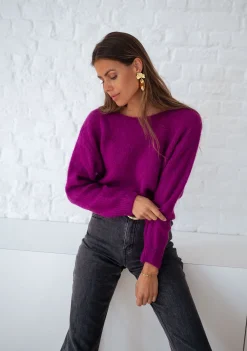 Pulls & Gilets-EASY-CLOTHES Pull Lidy - mauveEasy Clothes Mauve