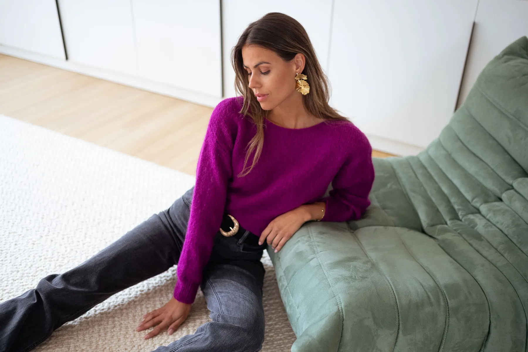 Pulls & Gilets-EASY-CLOTHES Pull Lidy - mauveEasy Clothes Mauve