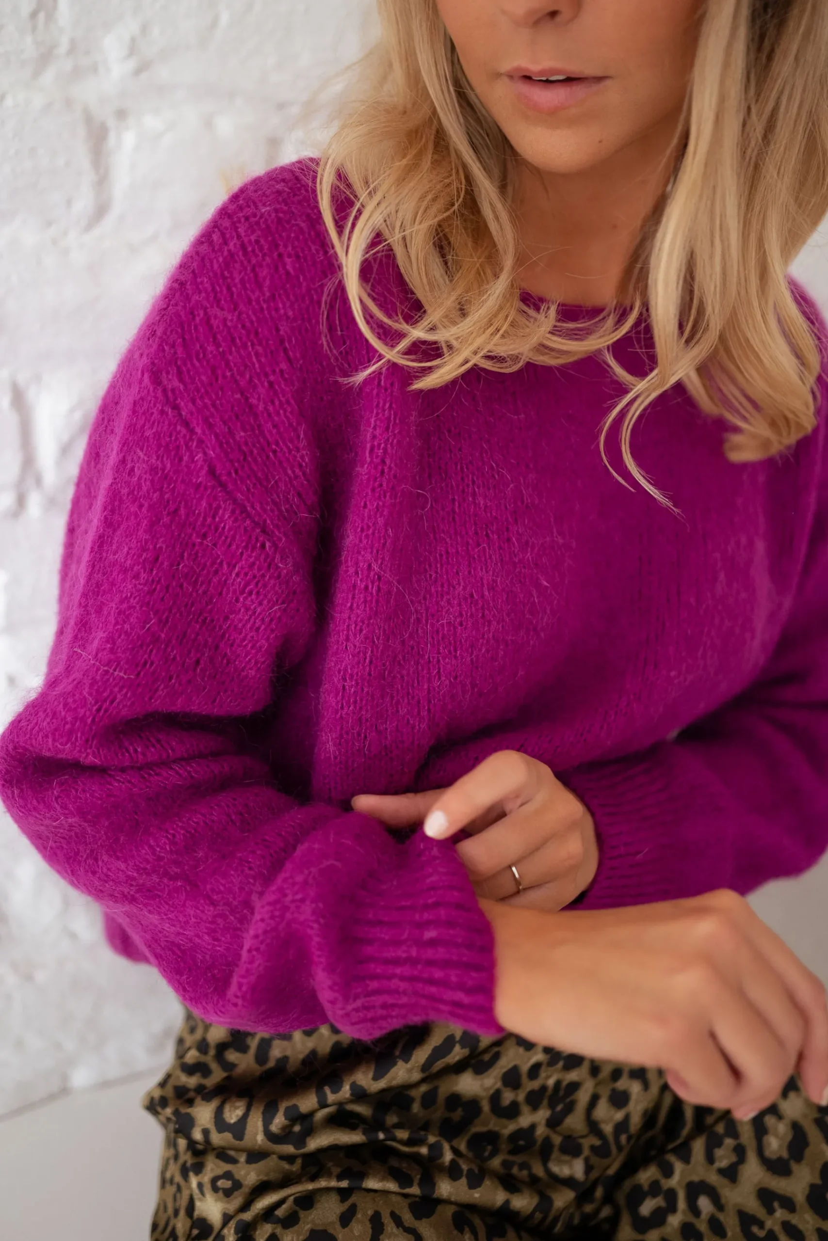 Pulls & Gilets-EASY-CLOTHES Pull Lidy - mauveEasy Clothes Mauve