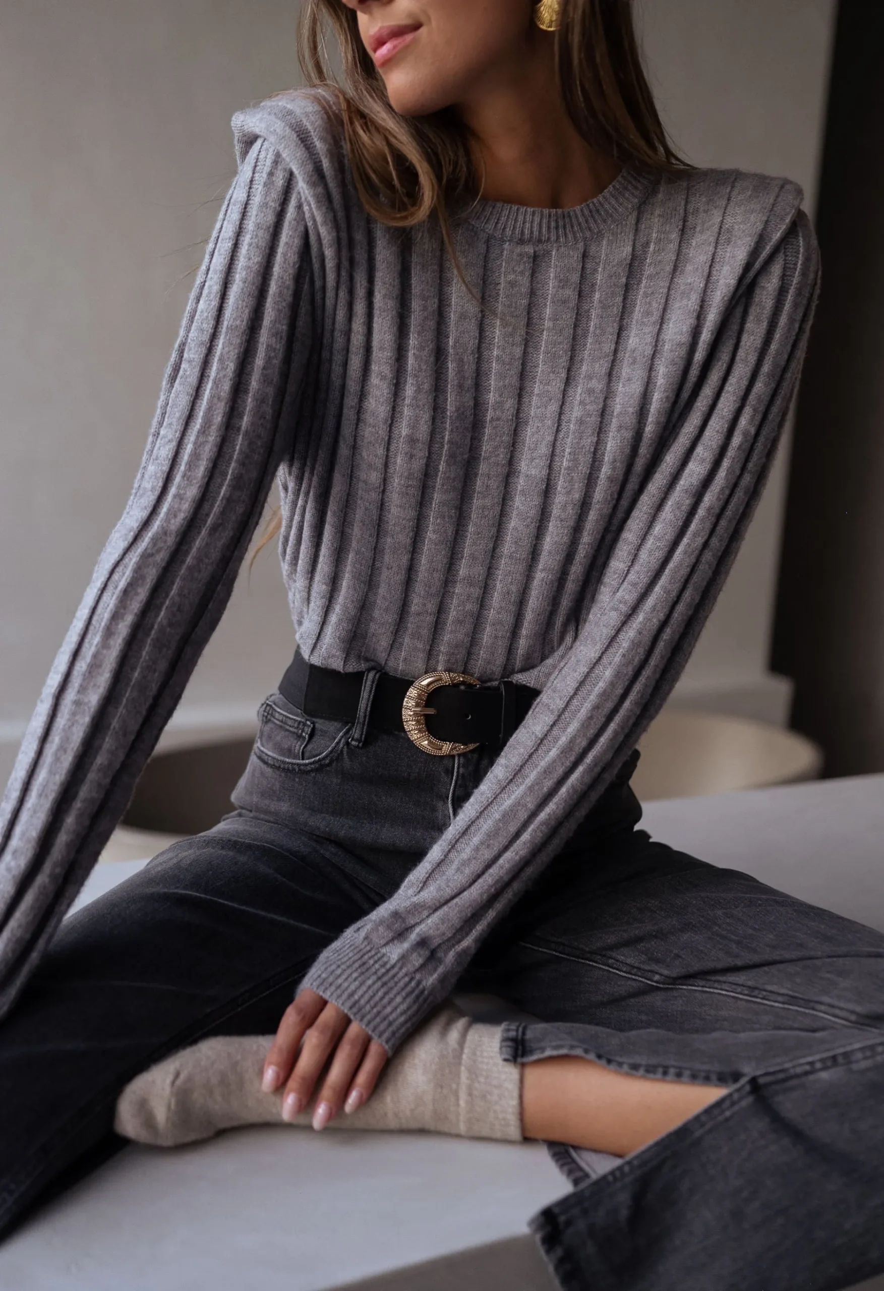 Pulls & Gilets-EASY-CLOTHES Pull Lucas - grisEasy Clothes Gris