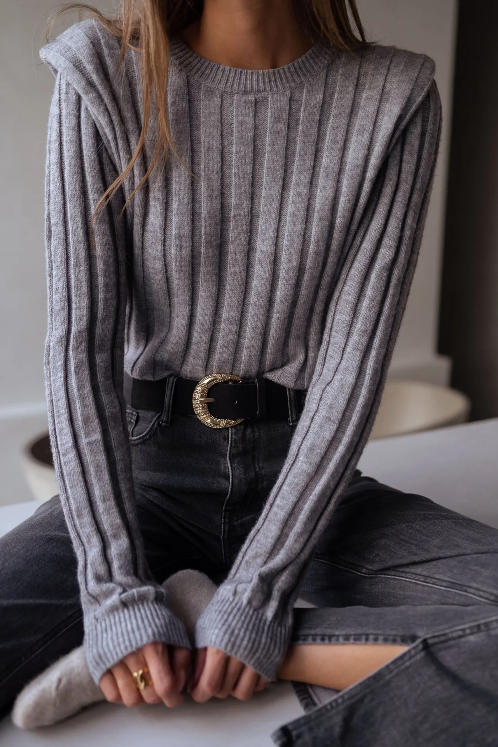 Pulls & Gilets-EASY-CLOTHES Pull Lucas - grisEasy Clothes Gris
