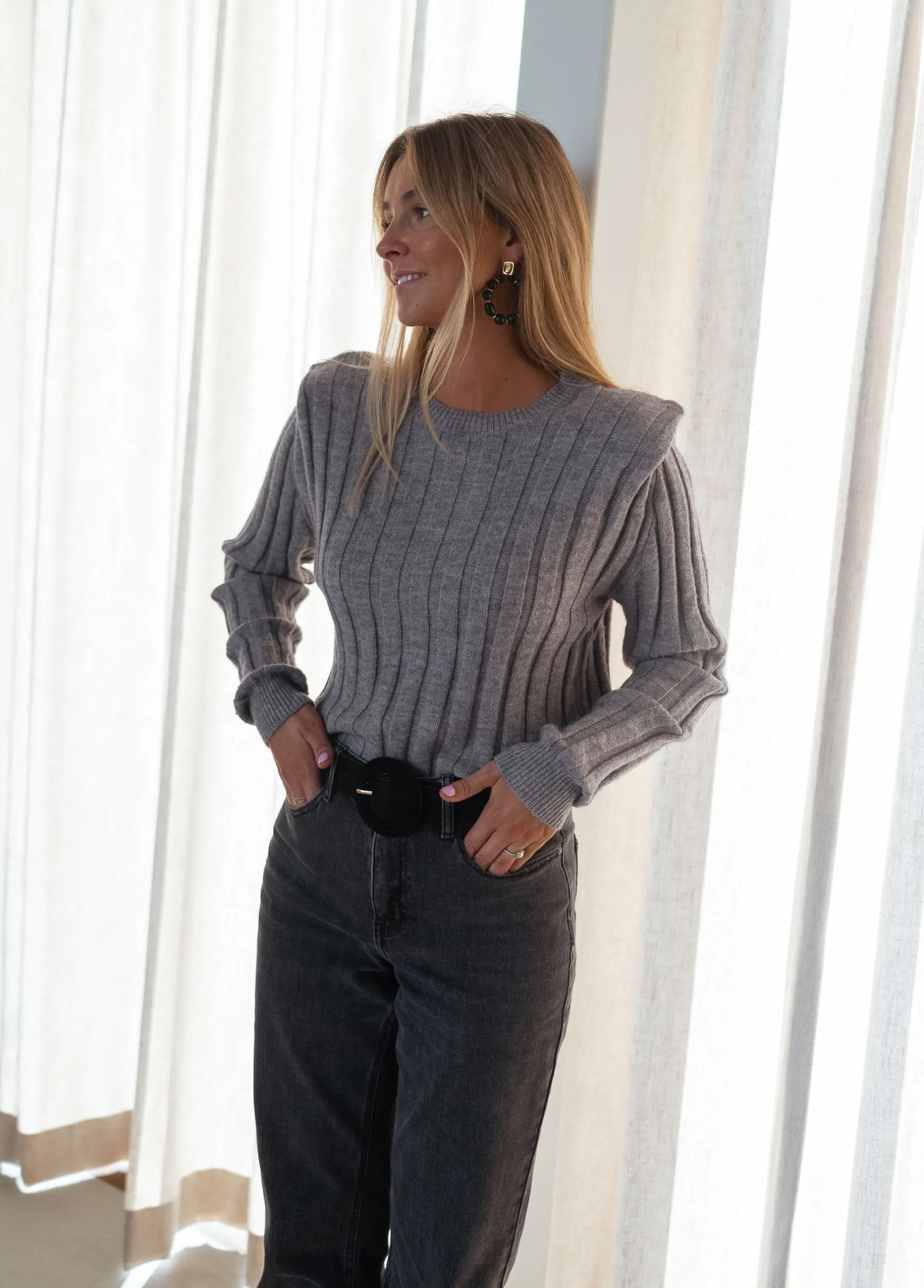 Pulls & Gilets-EASY-CLOTHES Pull Lucas - grisEasy Clothes Gris