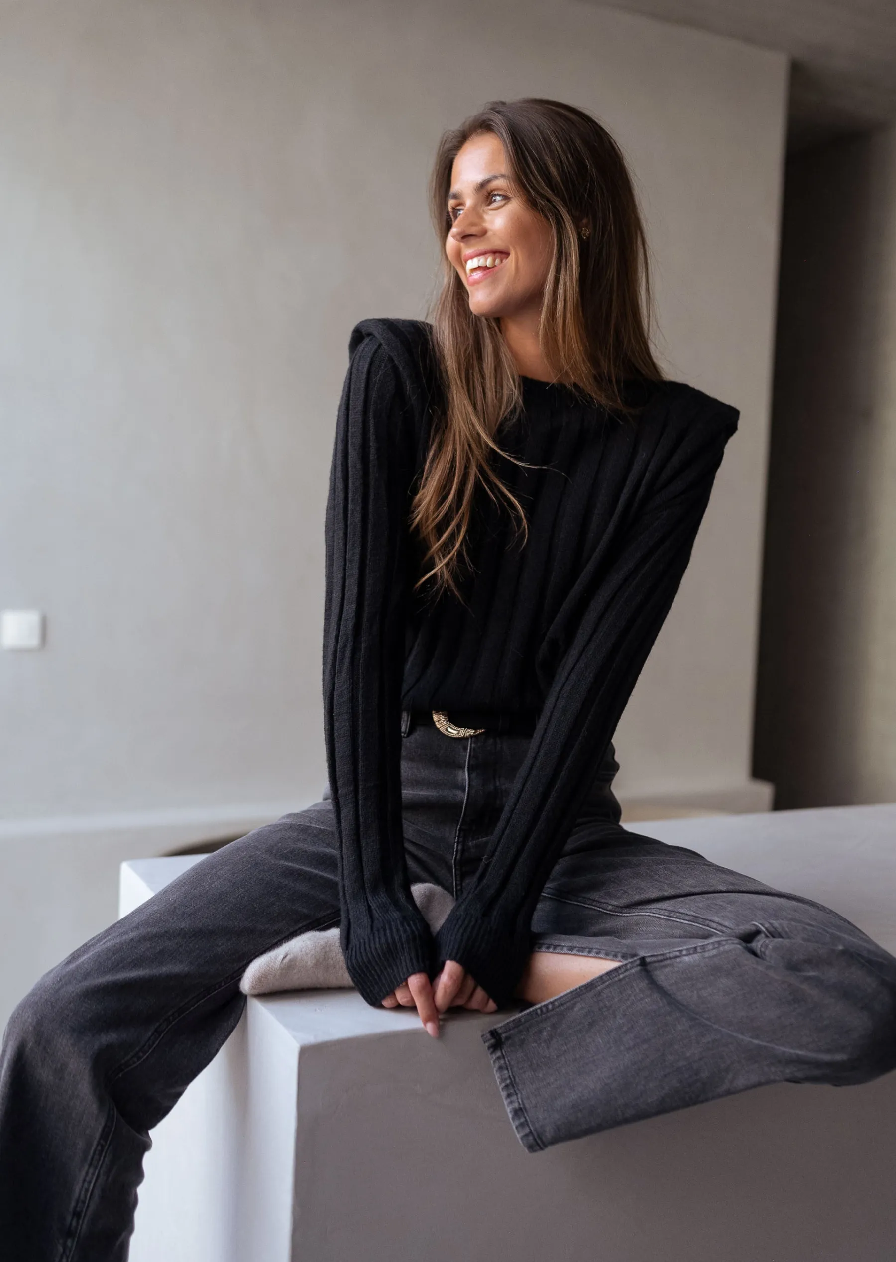 Pulls & Gilets-EASY-CLOTHES Pull Lucas - noirEasy Clothes Noir