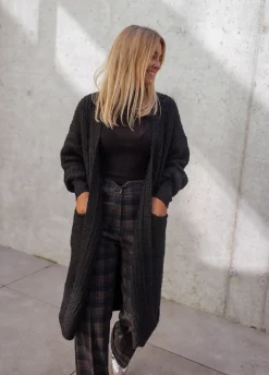 Pulls & Gilets-EASY-CLOTHES Pull Lucie - en maille fine noirEasy Clothes En maille fine noir       