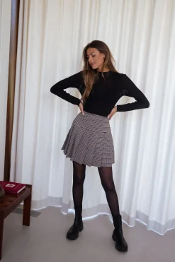 Pulls & Gilets-EASY-CLOTHES Pull Lucie - en maille fine noirEasy Clothes En maille fine noir       