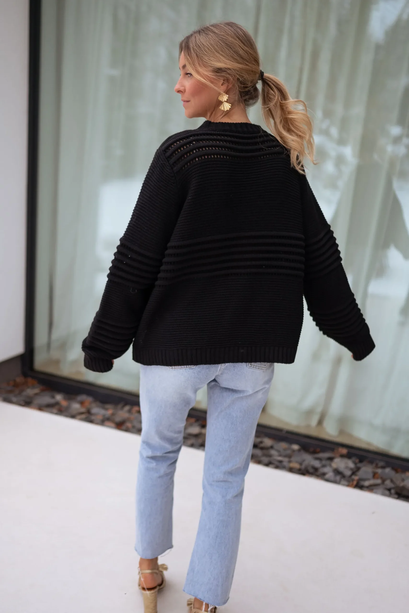 Pulls & Gilets-EASY-CLOTHES Pull Miley - noirEasy Clothes Noir