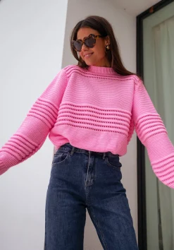 Pulls & Gilets-EASY-CLOTHES Pull Miley - roseEasy Clothes Rose