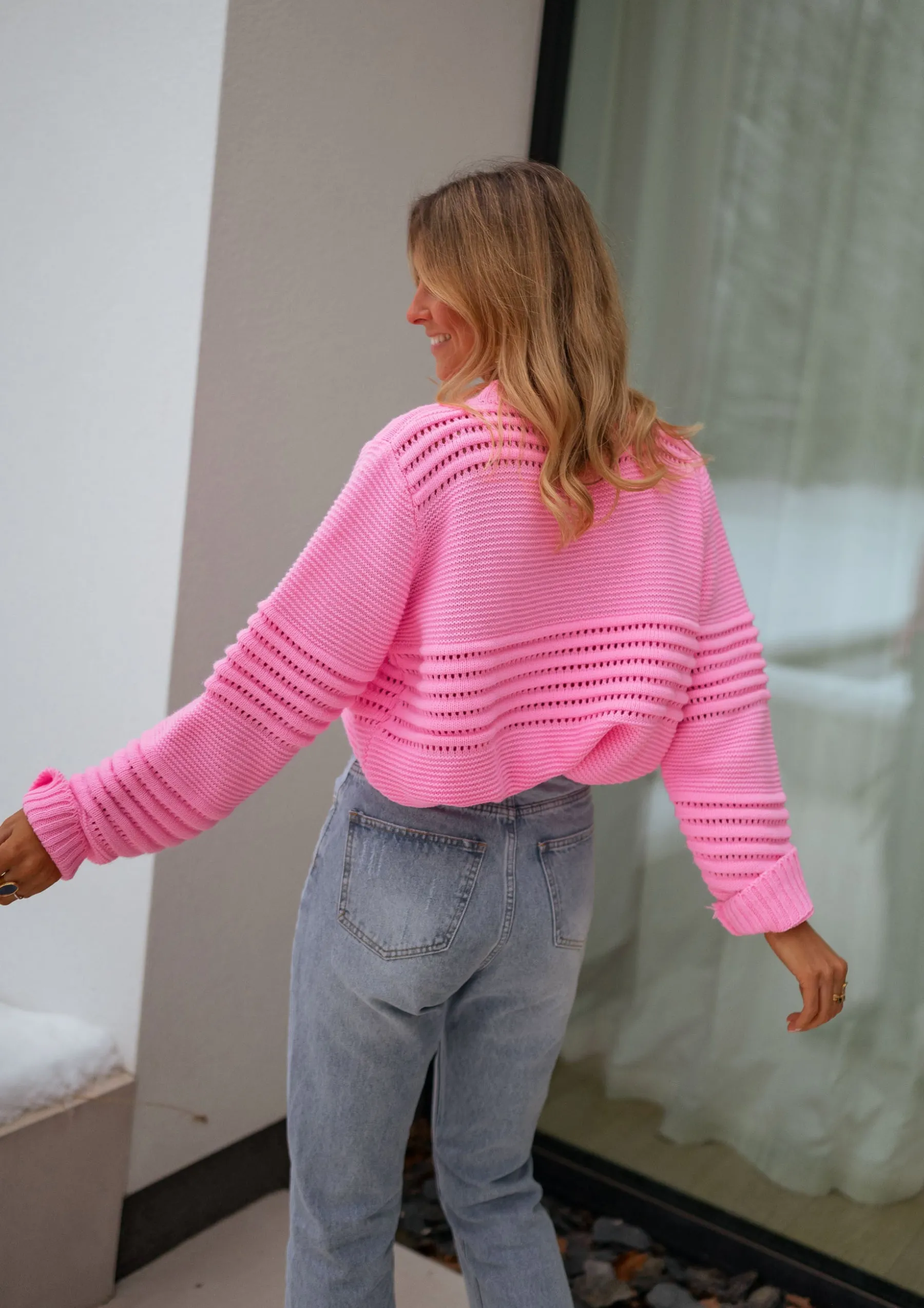 Pulls & Gilets-EASY-CLOTHES Pull Miley - roseEasy Clothes Rose