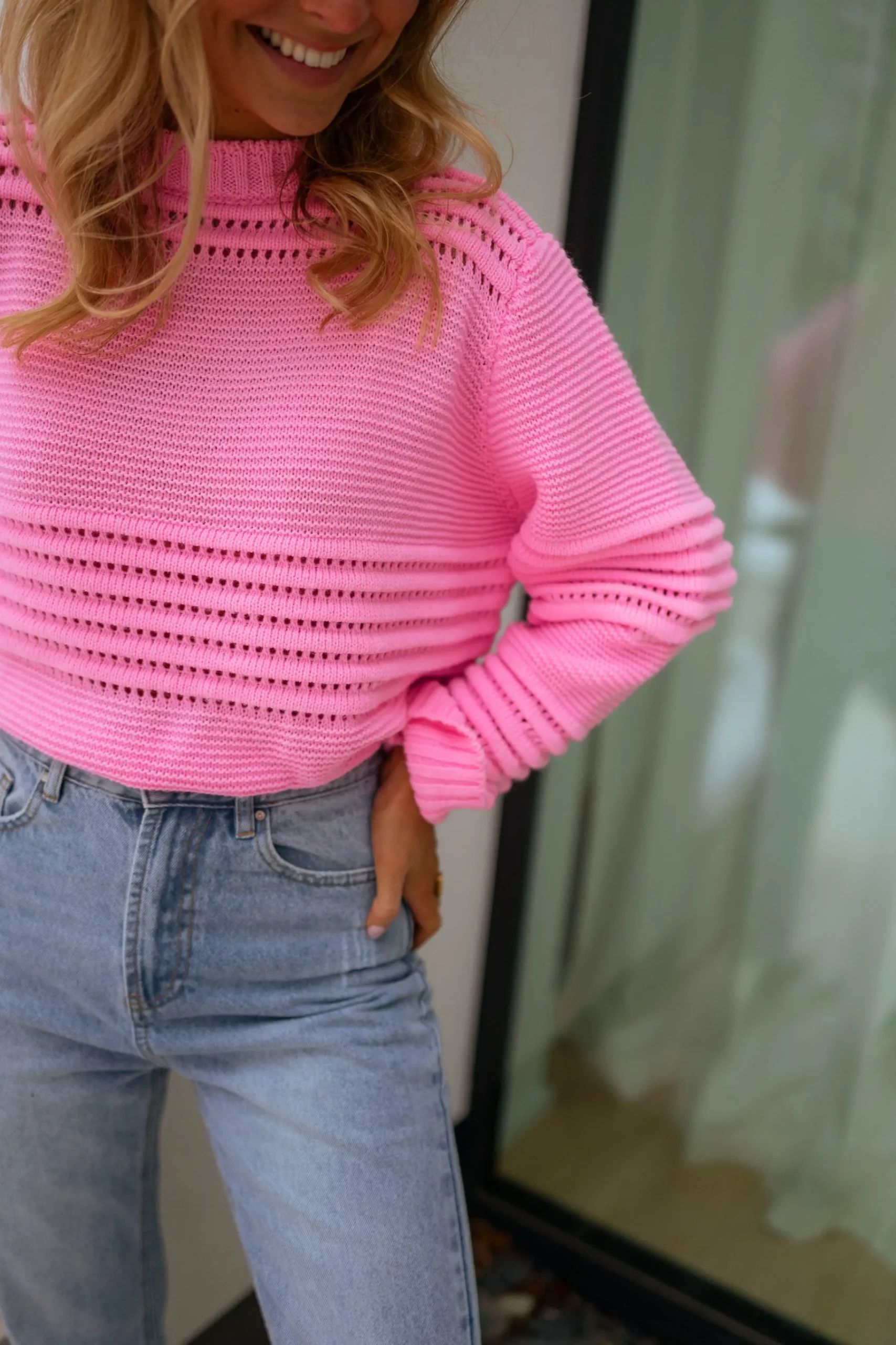 Pulls & Gilets-EASY-CLOTHES Pull Miley - roseEasy Clothes Rose