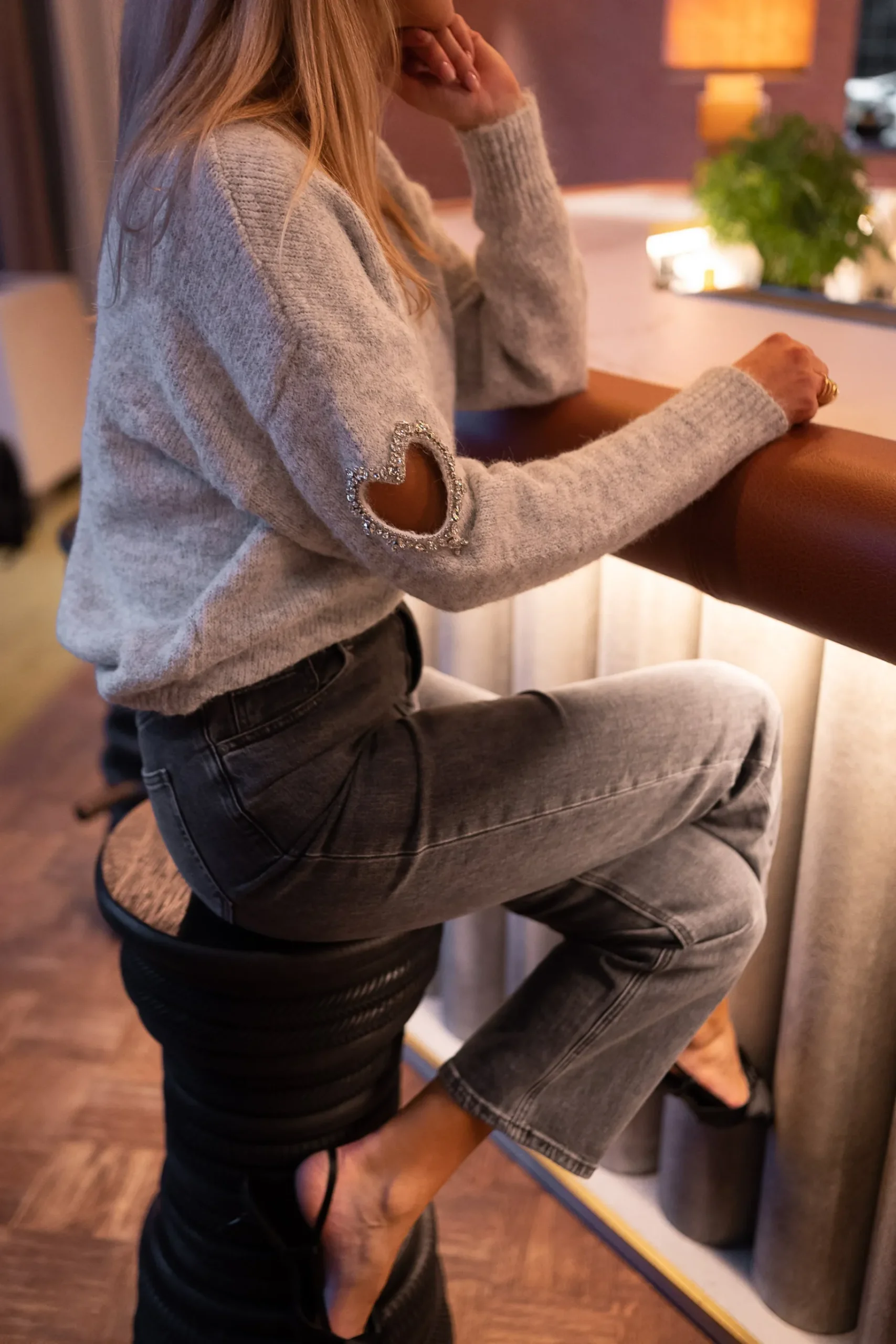 Pulls & Gilets-EASY-CLOTHES Pull Olga - GrisEasy Clothes Gris