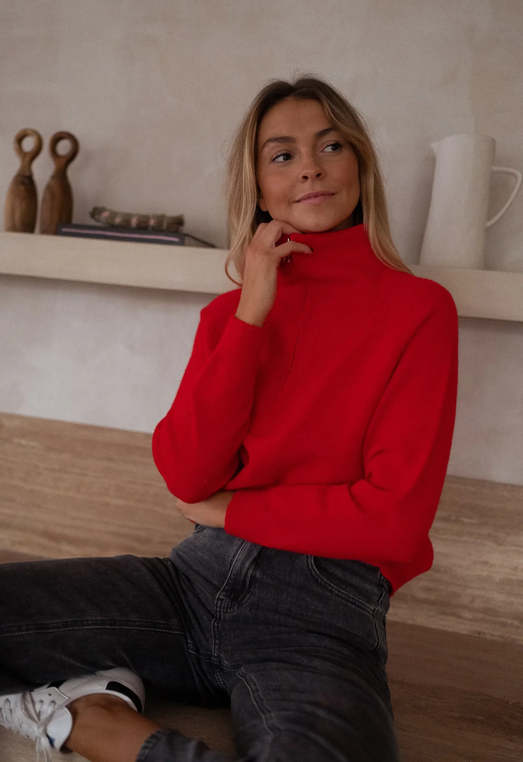 Pulls & Gilets-EASY-CLOTHES Pull Ryo - rougeEasy Clothes Rouge