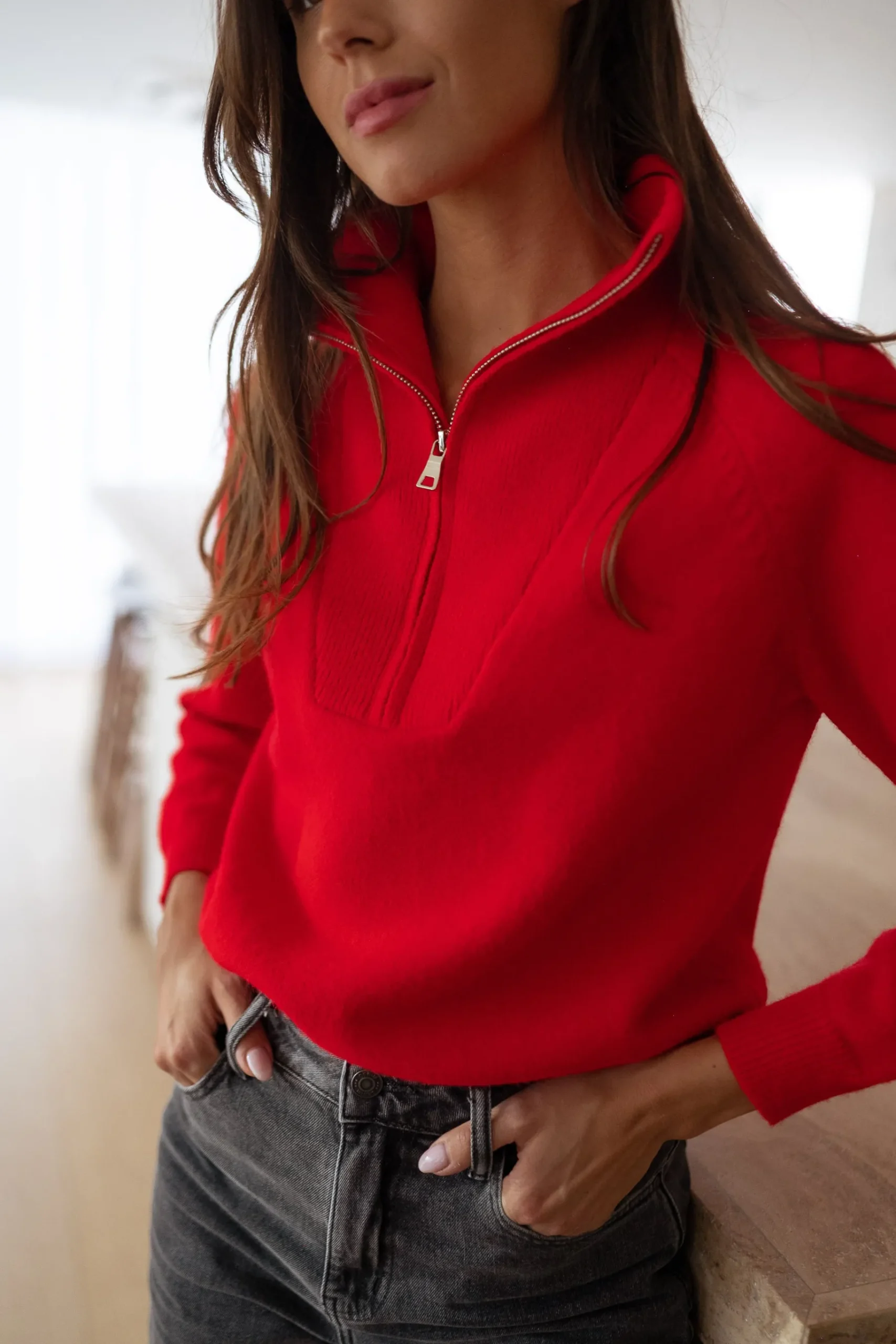Pulls & Gilets-EASY-CLOTHES Pull Ryo - rougeEasy Clothes Rouge