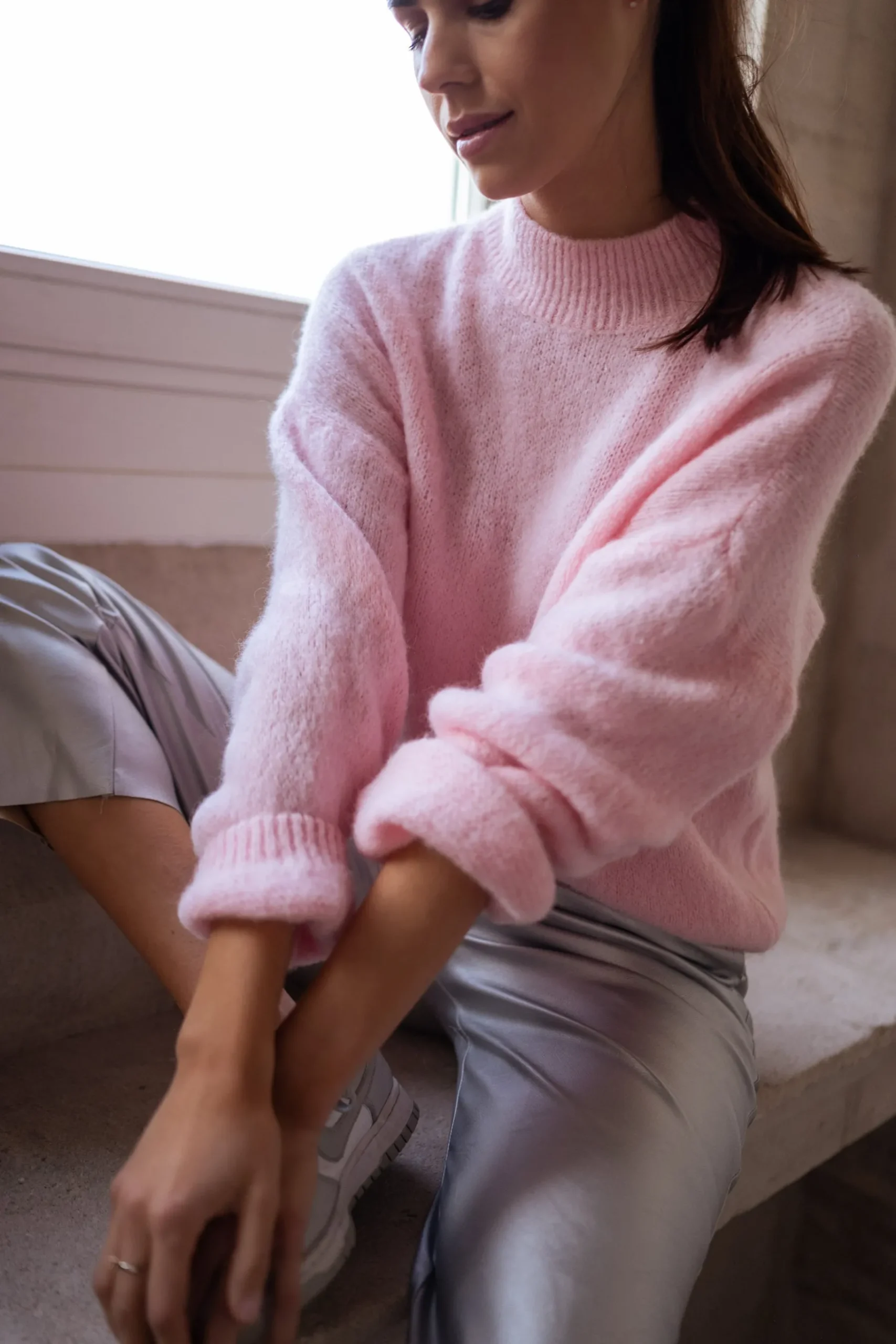 Pulls & Gilets-EASY-CLOTHES Pull Ryta - roseEasy Clothes Rose