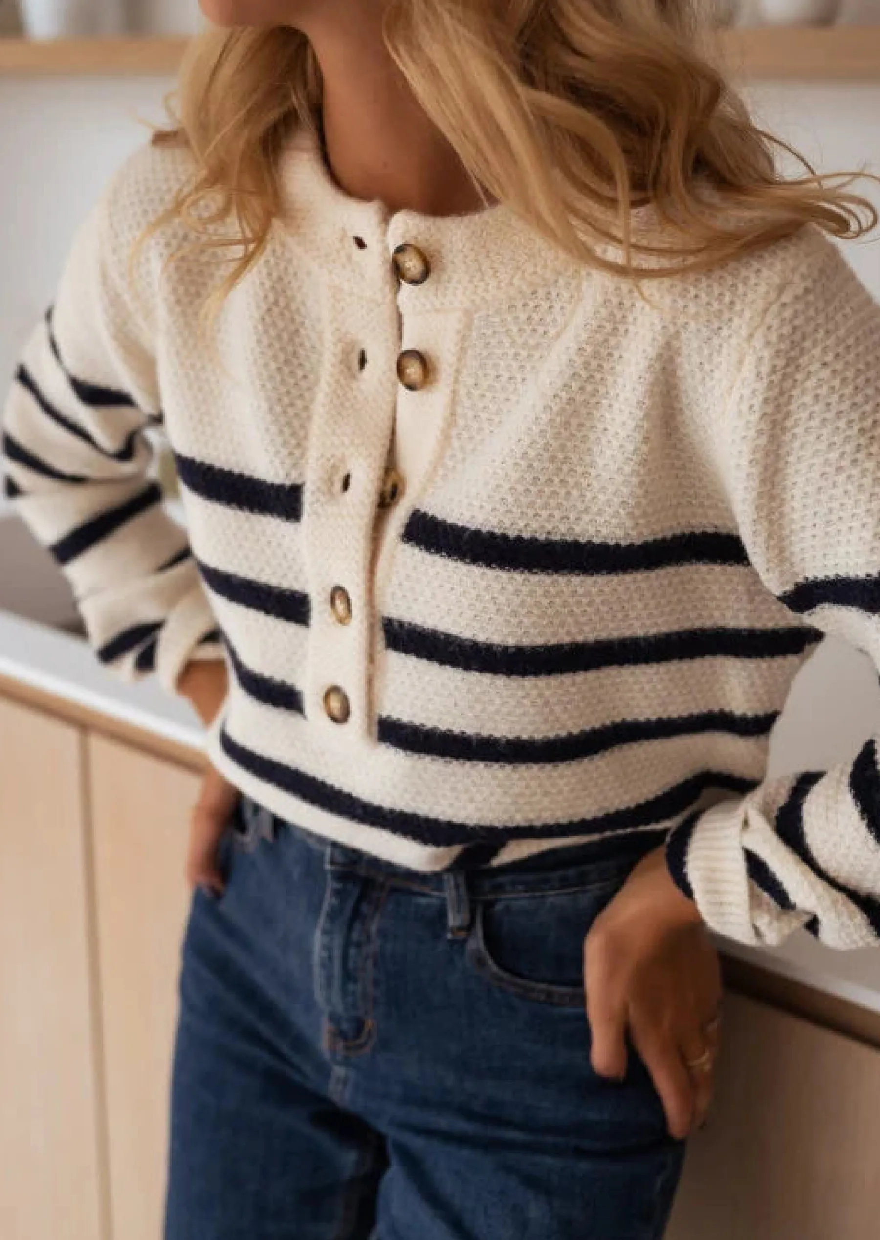 Pulls & Gilets-EASY-CLOTHES Pull Sonny - Marinière - Doux - Easy Clothes Marinière